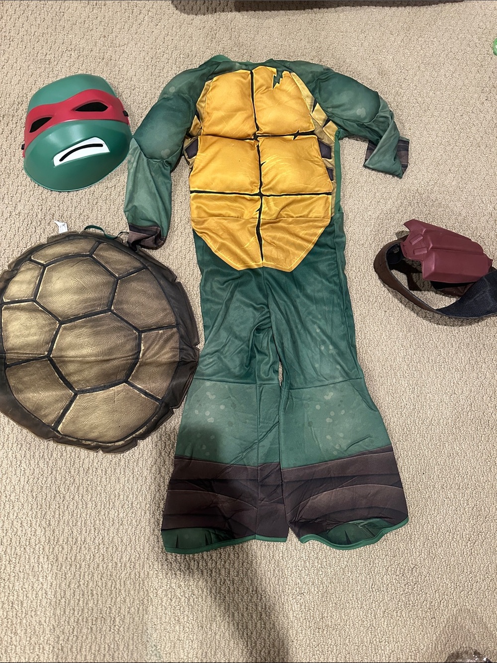 Turtle Ninja - Raphael Green Costume